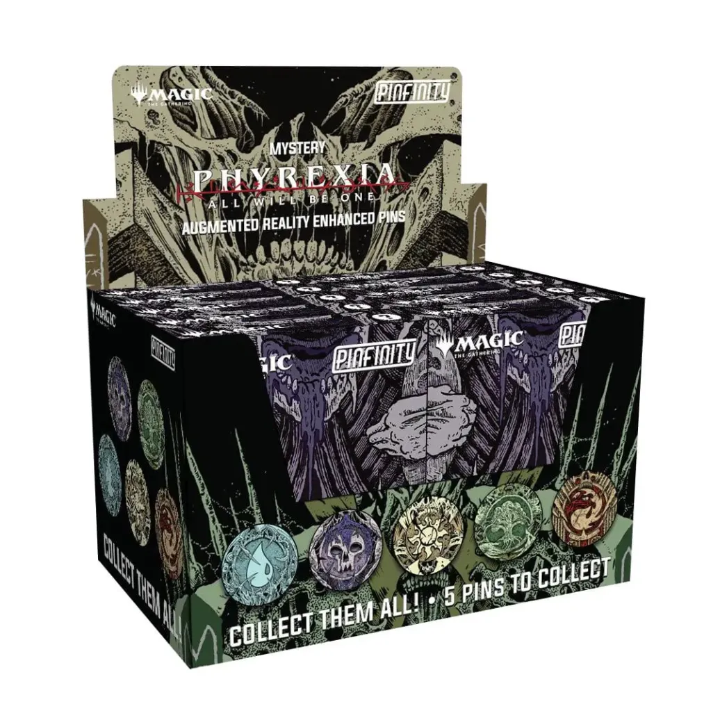 Magic: The Gathering Ansteck-Pins Blind Box Mystery Phyrexia Infected Lands Sortiment (10)