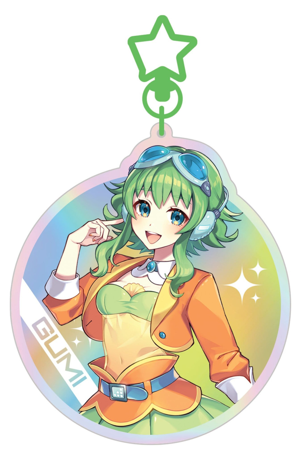 Vocaloid Megpoid Schlüsselanhänger Gumi SV1 Holographic