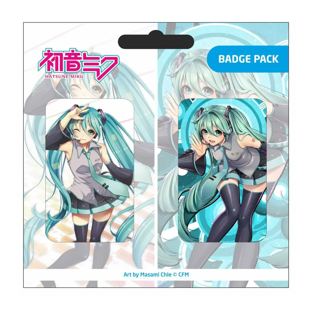 Hatsune Miku Ansteck-Buttons Doppelpack Set D
