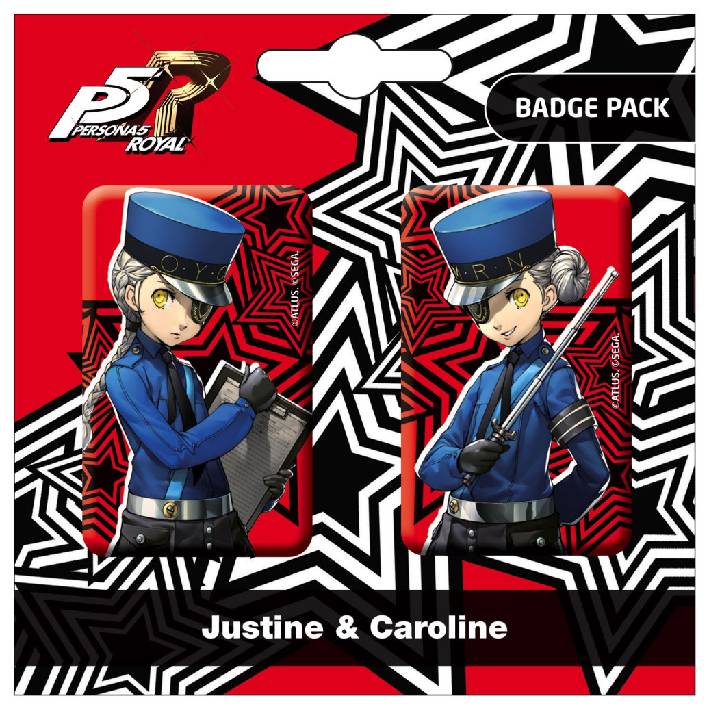 Persona 5 Royal Ansteck-Buttons Doppelpack Justine & Caroline