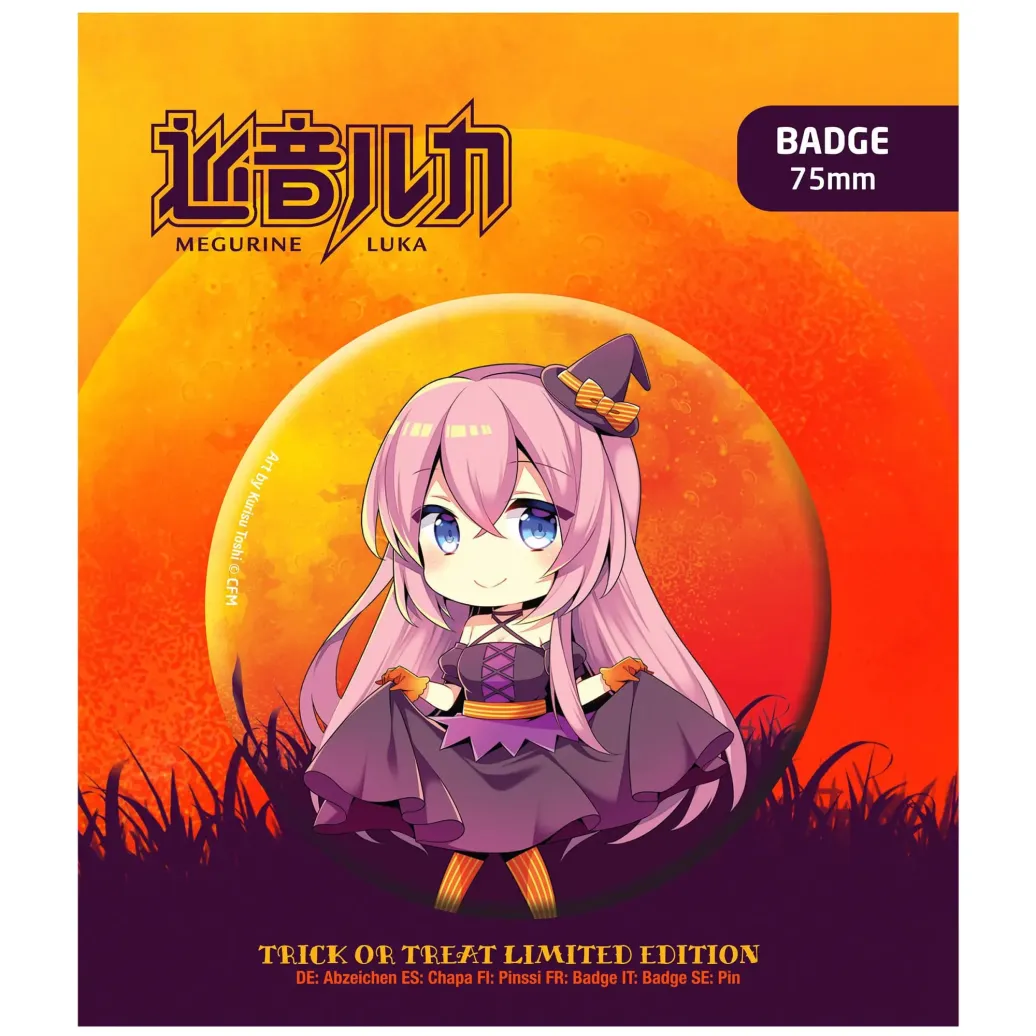 Hatsune Miku Ansteck-Button Halloween Limited Edition Megurine Luka