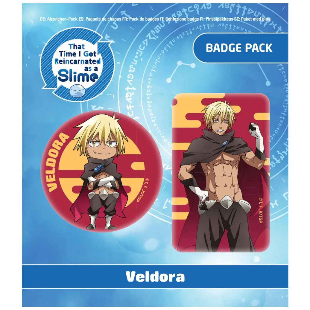 That Time I Got Reincarnated as a Slime Ansteck-Buttons Doppelpack Veldora Human Form  