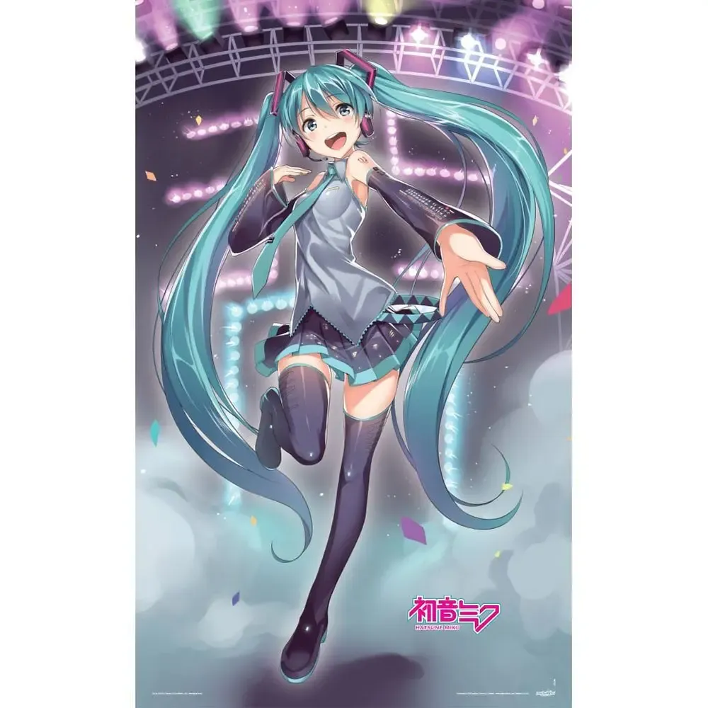 Hatsune Miku Textil-Poster Miku on Stage 98 x 160 cm
