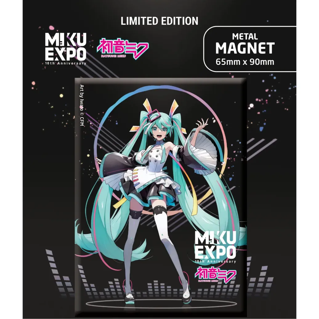 Hatsune Miku Magnet Miku Expo 10th Anniversary Art by Iwato Ver. Limited Edition   