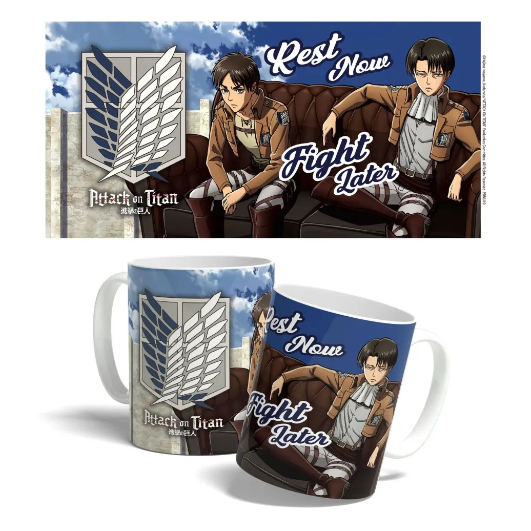 Attack on Titan Tasse Rest Now, Fight Later 325 ml    