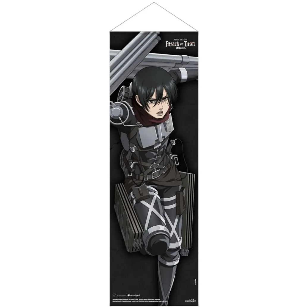 Attack on Titan: The Final Season Slim Wandrolle Mikasa Ackermann 30 x 90 cm