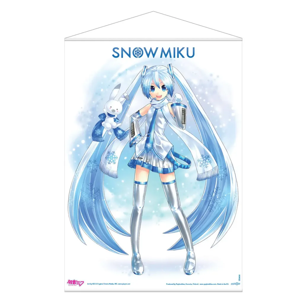 Hatsune Miku Wandrolle Snow Miku 50 x 70 cm