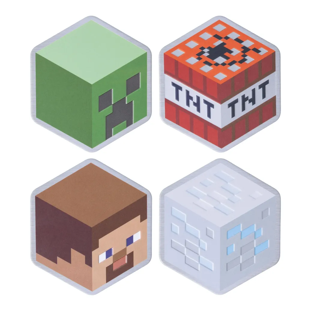 Minecraft Untersetzer 4er-Pack  