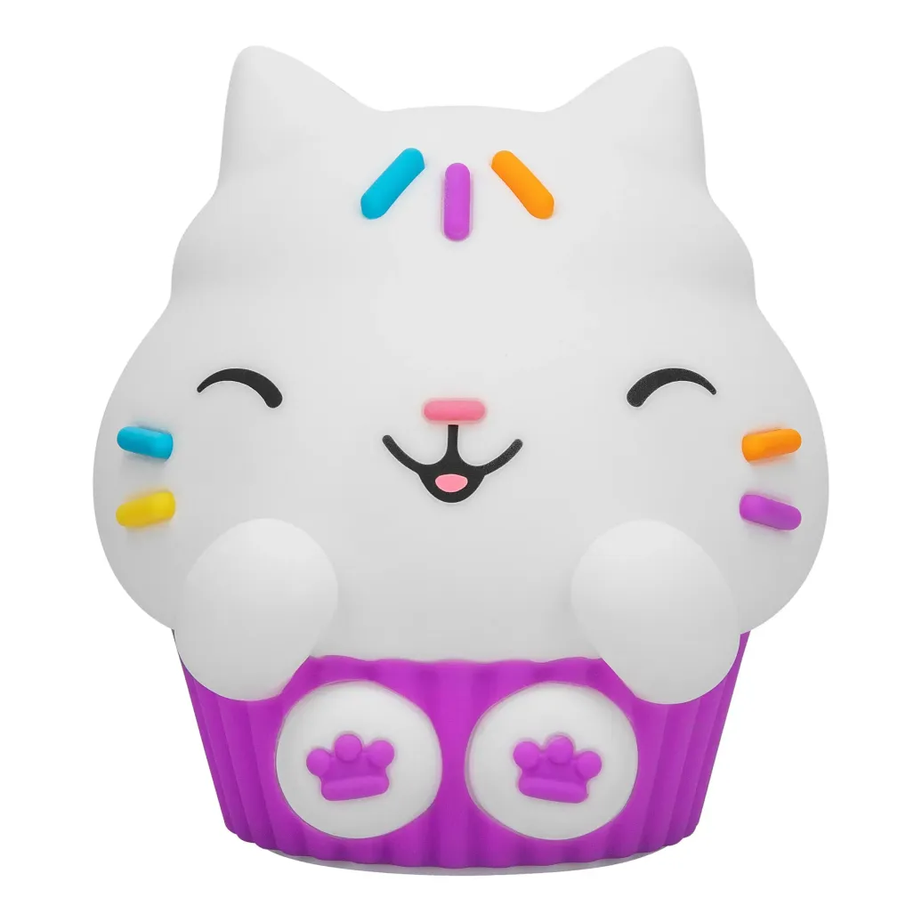 Gabby´s Dollhouse Squishy Glo Silikon-Leuchte Cakey Cat 15 cm    