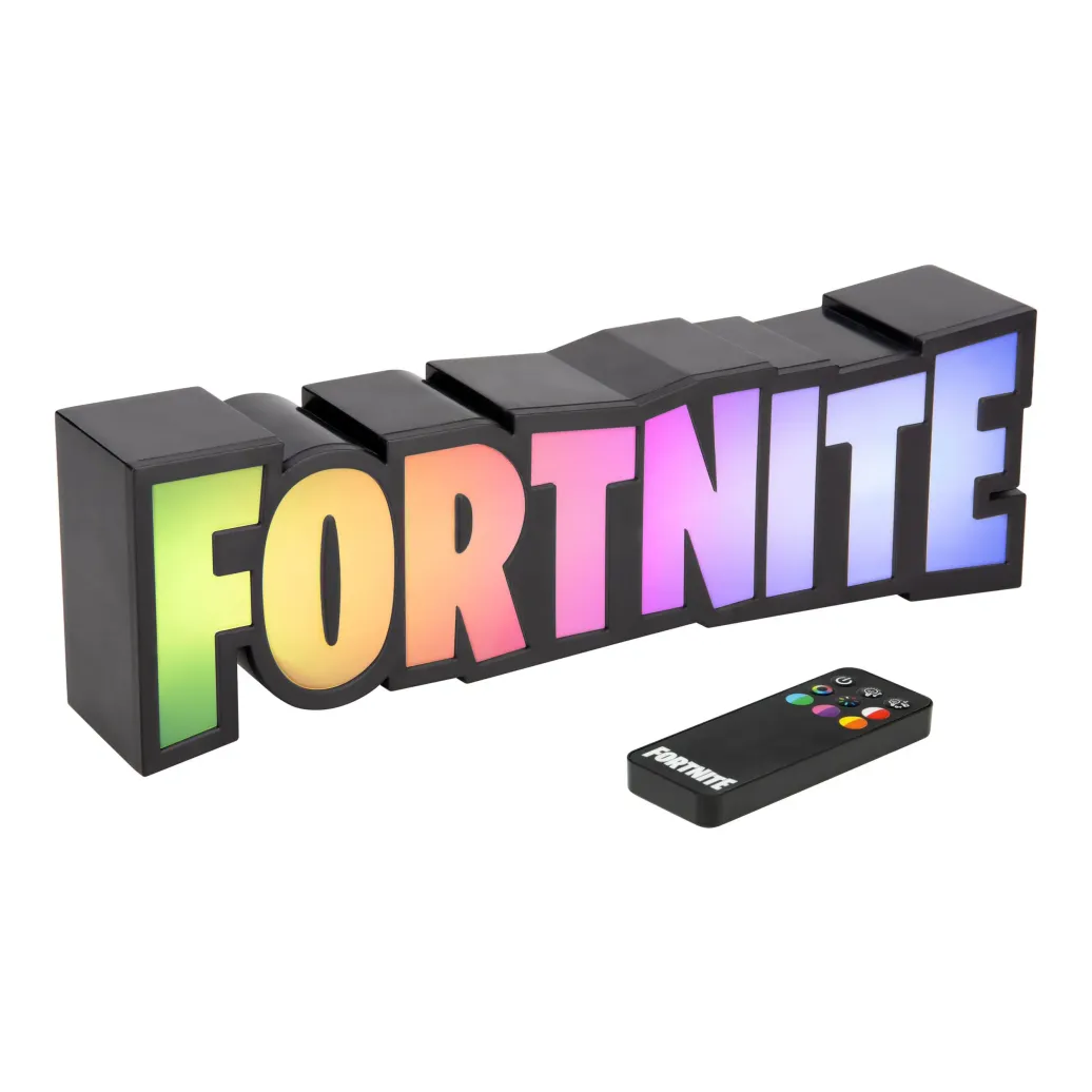 Fortnite: Interaktive Logo-Leuchte mit Farbwechsel & Fernbedienung (32 cm)