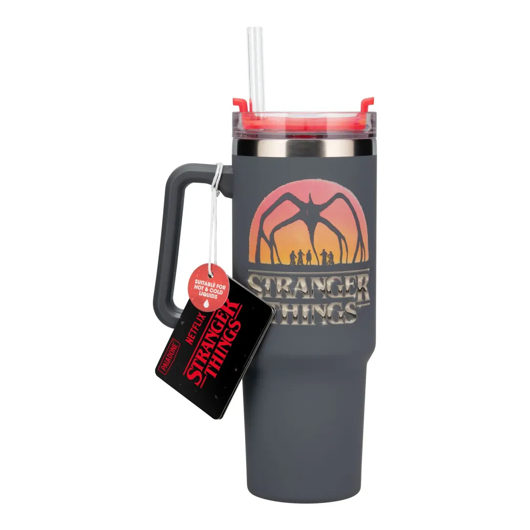 Stranger Things 5 Trinkbecher mit Trinkhalm 900 ml