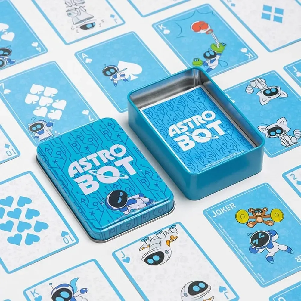 Astro Bot Spielkarten Metal