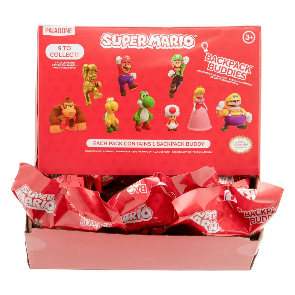 Super Mario Taschenanhänger Backpack Buddies Mystery Bags Display (24)     