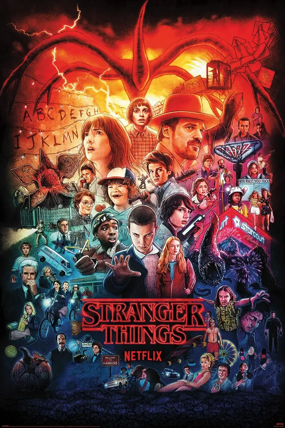 Stranger Things Poster Set Season Montage 61 x 91 cm (4)