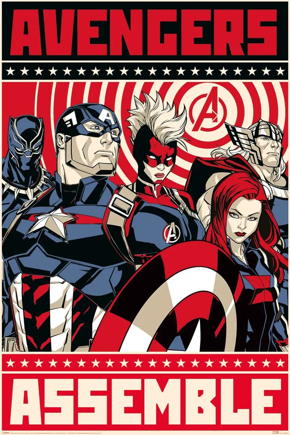 Marvel Poster Set Avangers Assemble 61 x 91 cm (4)