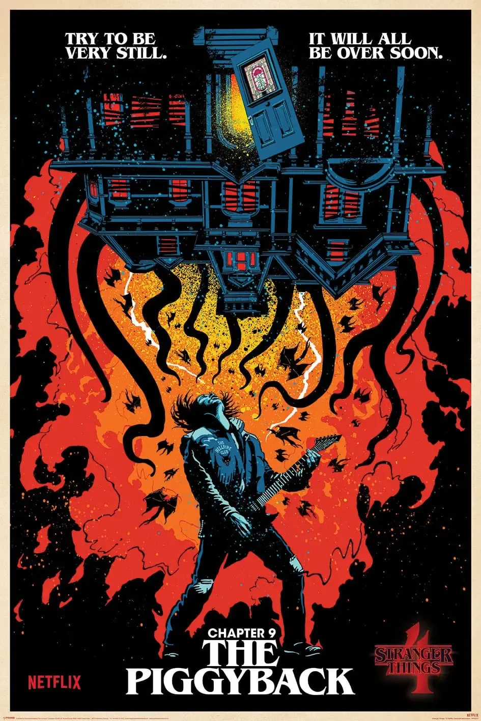 Stranger Things 4 Poster Set Chapter 9 The Piggback 61 x 91 cm (4)