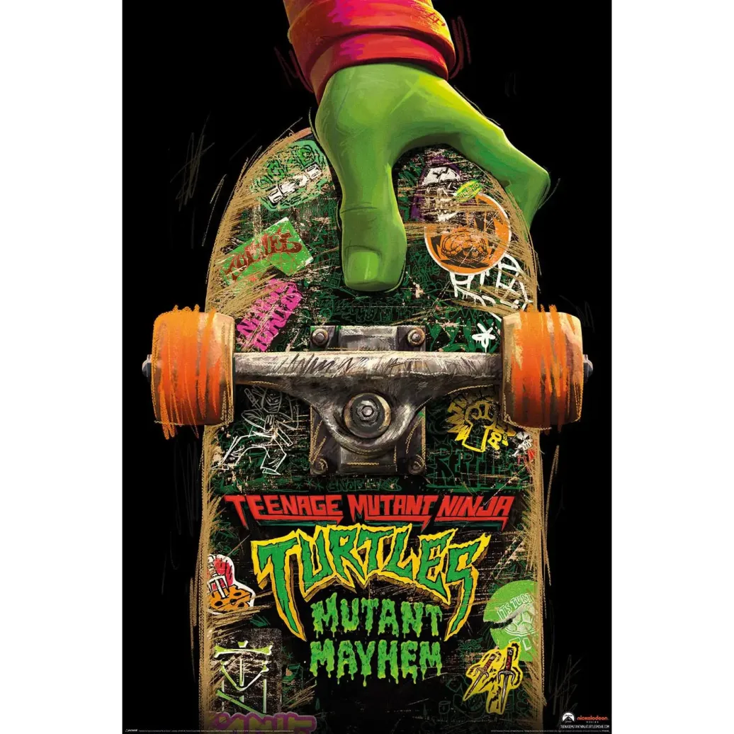 Teenage Mutant Ninja Turtles: Mutant Mayhem Poster Set Skateboard 61 x 91 cm (4)