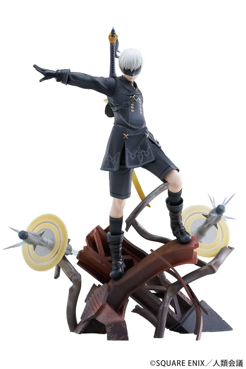 NieR:Automata Ver1.1a PVC Statue 1/7 YoRHa No. 9 Type S Covering Fire 31 cm