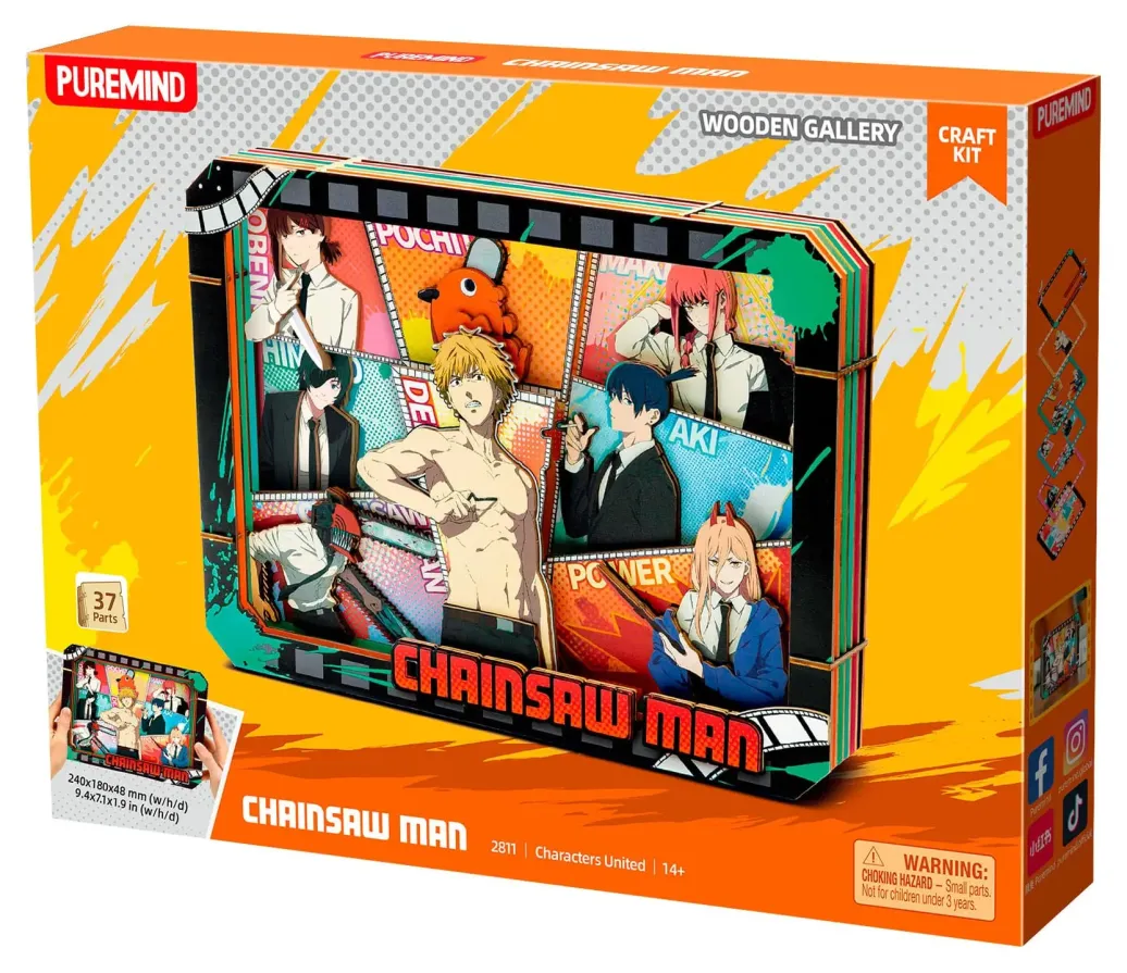 Chainsaw Man Modellbausatz Wooden Gallery (L) Charaters United