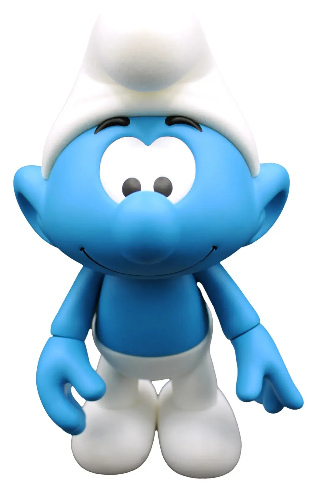 Die Schlümpfe Vinyl Figur Schlumpf Weiß und Blau - Flocked 19 cm