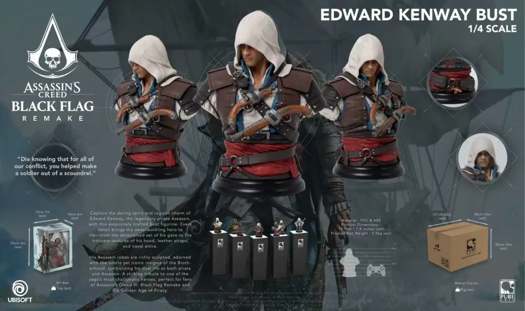 Assassin´s Creed Büste 1/4 Edward