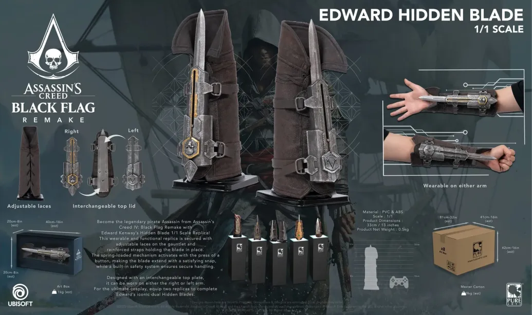 Assassin's Creed Replik 1/1 Edward Hidden Blade