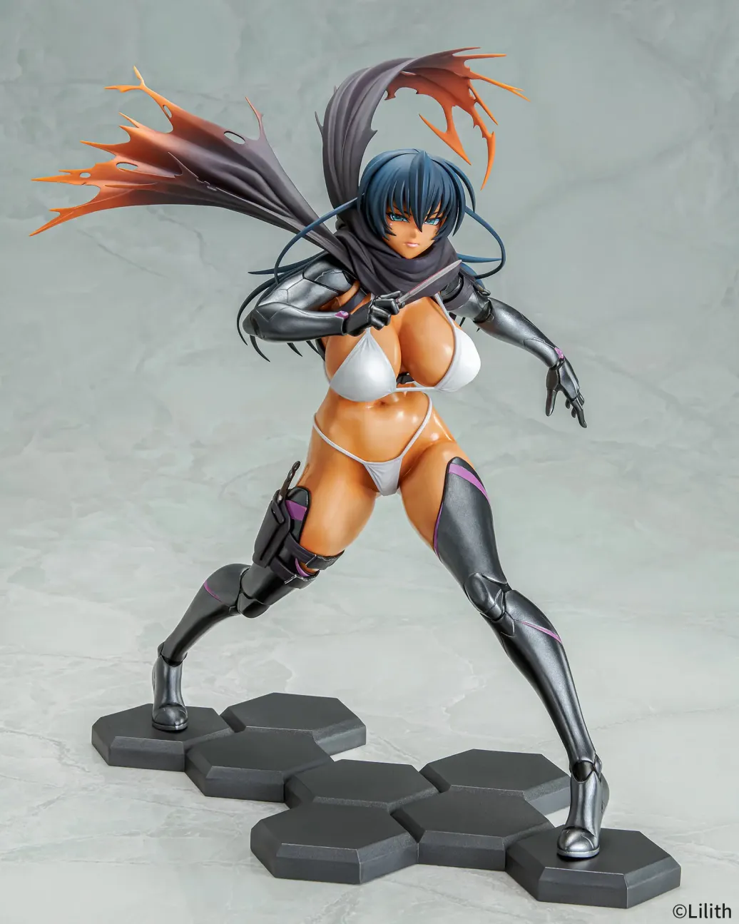 Taimanin RPGX PVC Statue 1/6 Clone Asagi Suntan Ver. 27 cm