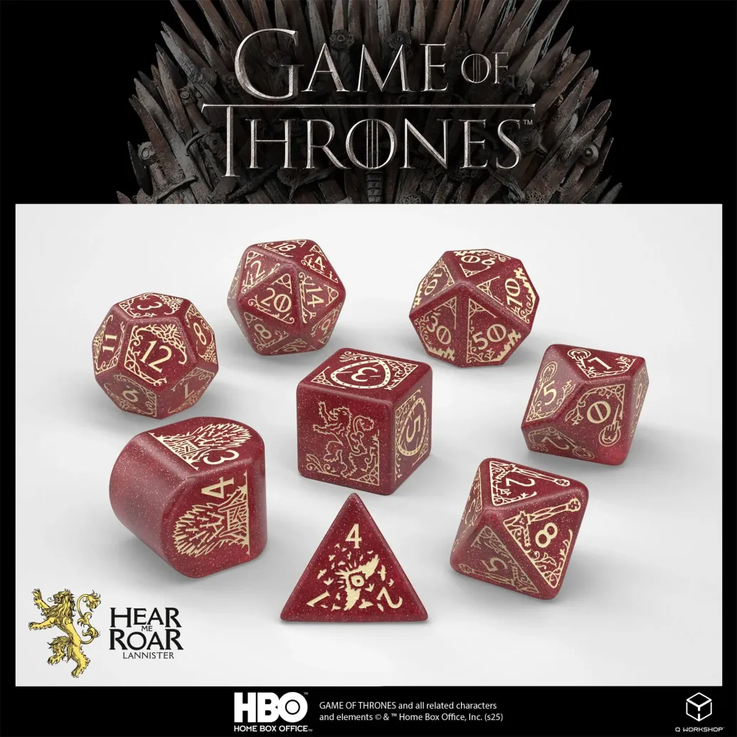 Game of Thrones Würfel Set Lannister (8)
