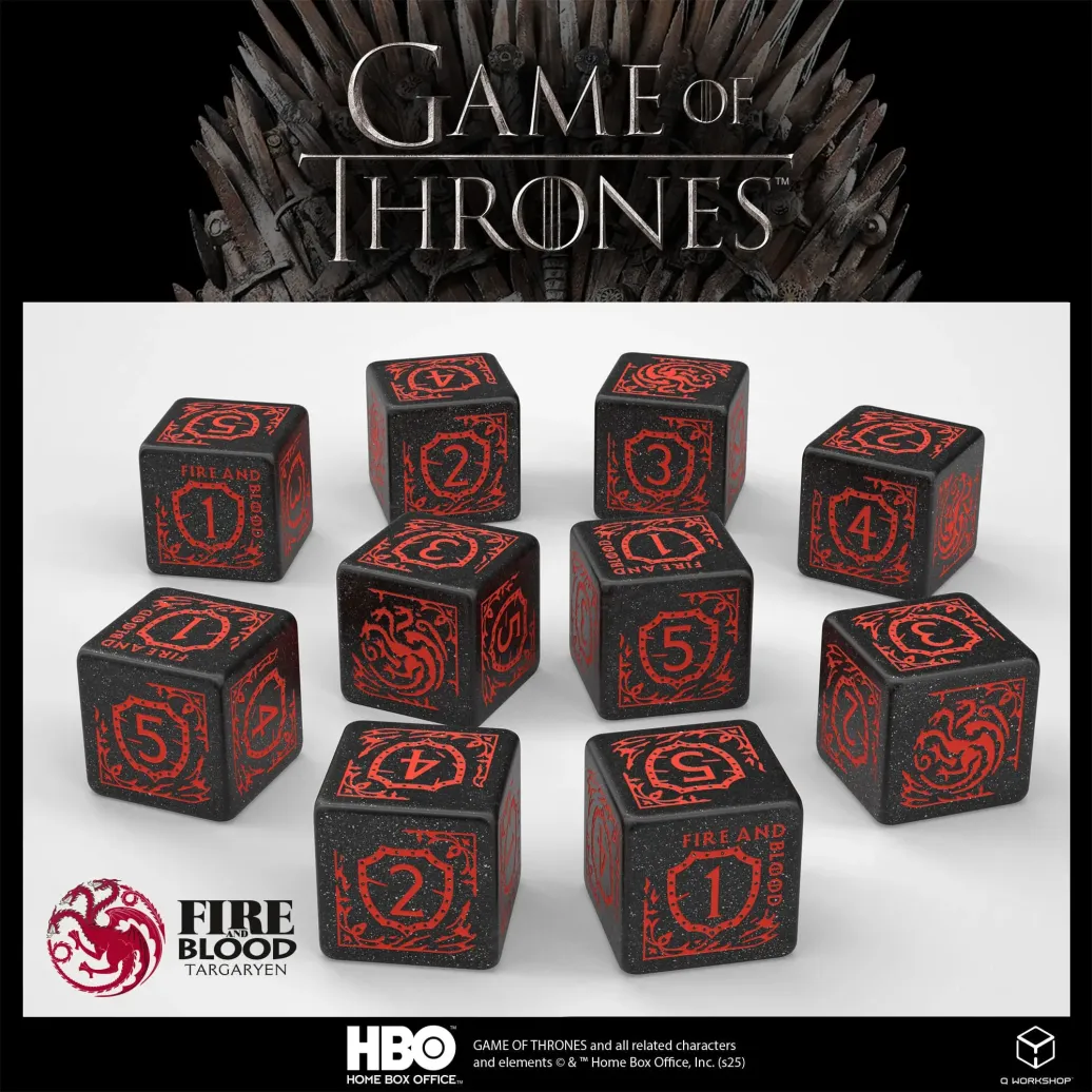Game of Thrones Würfel Set Targaryen 10xD6 (10)