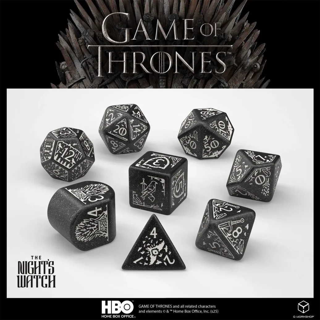 Game of Thrones Würfel Set Night's Watch (8)
