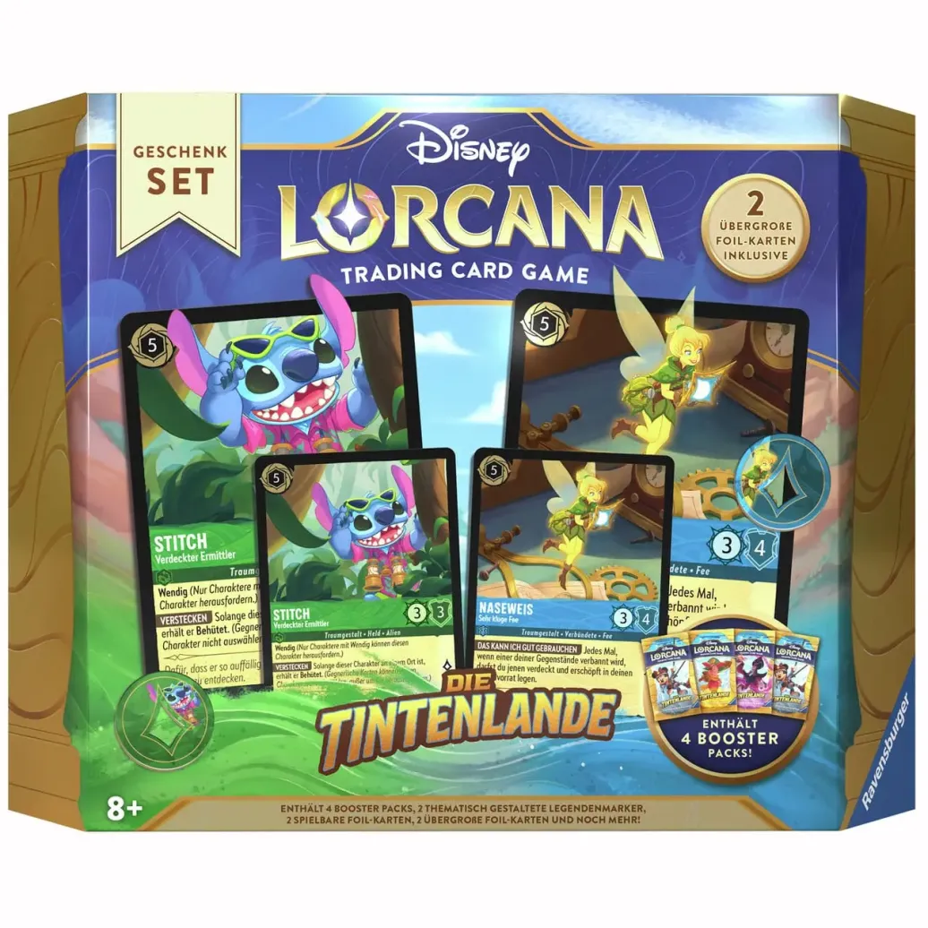 Disney Lorcana TCG Die Tintenlande Geschenk-Set Deutsche Edition