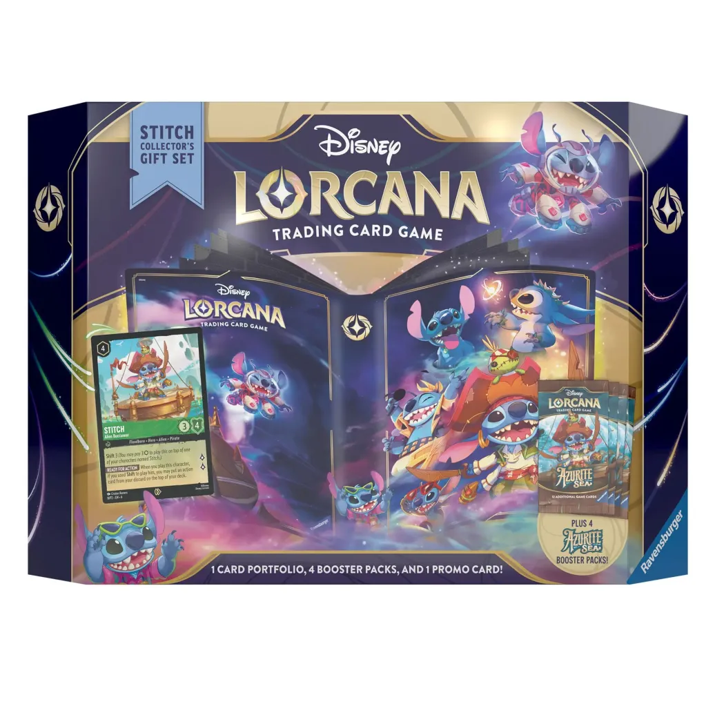 Disney Lorcana TCG Azurite Sea Geschenk-Set Stitch *Englische Edition*