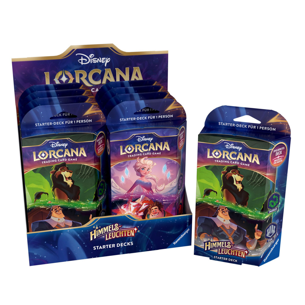 Disney Lorcana TCG Himmelsleuchten Starter Decks Display (8) *Deutsche Edition*