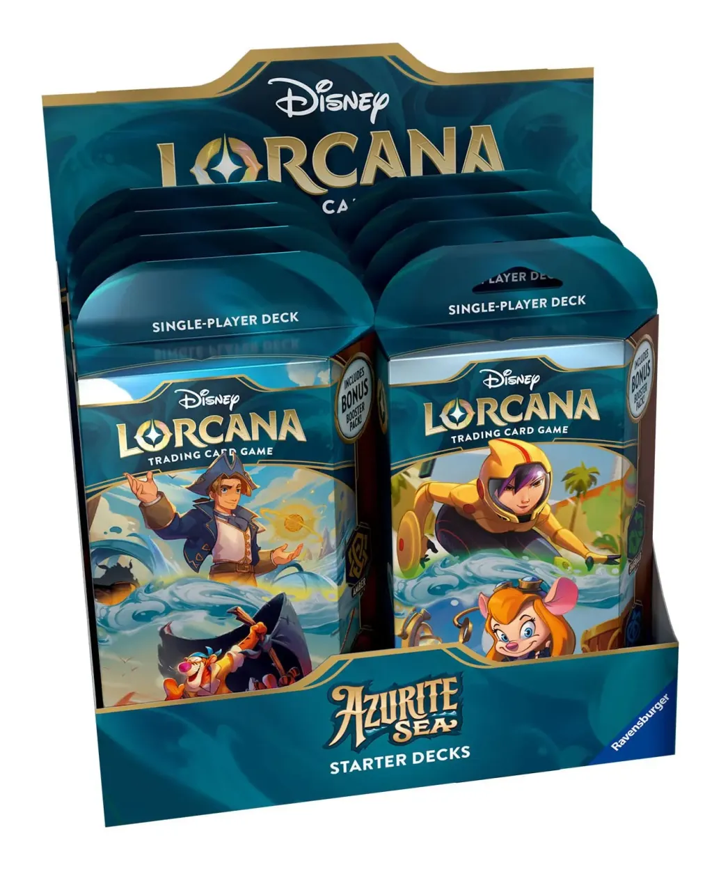 Disney Lorcana TCG Azurite Sea Starter Decks Display (8) *Englische Edition*