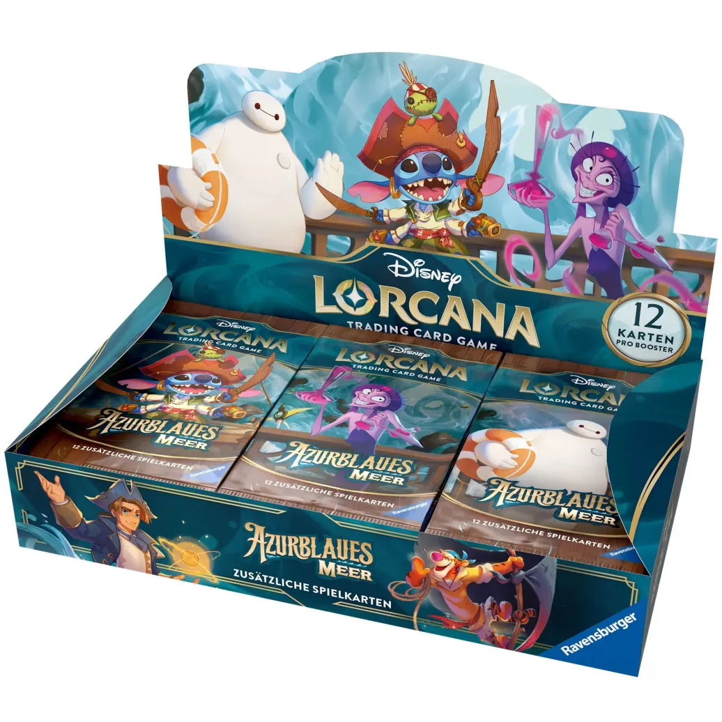 Disney Lorcana TCG Azurblaues Meer Booster Display (24) *Deutsche Edition*