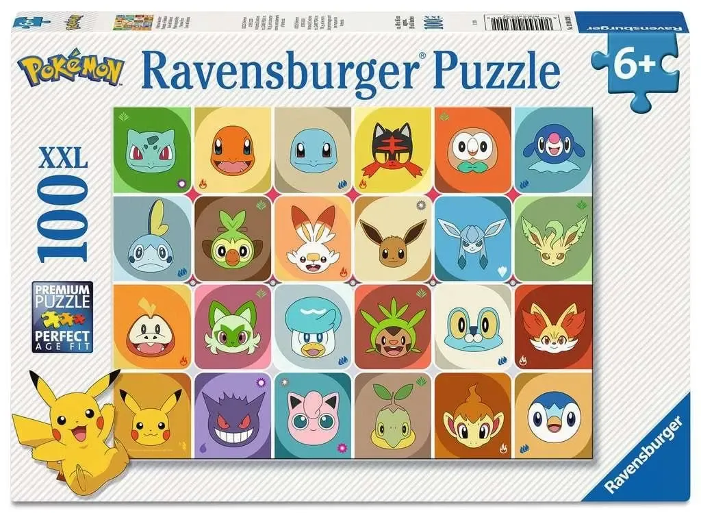 Pokémon Kinderpuzzle Pokémon Gesichter (100 Teile XXL)