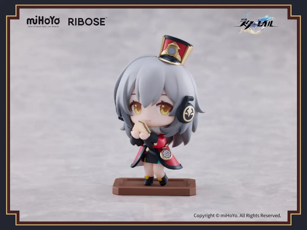 Honkai: Star Rail Welcome to Train Tea Party Chibi Figur Trailblazer (Female) 8 cm