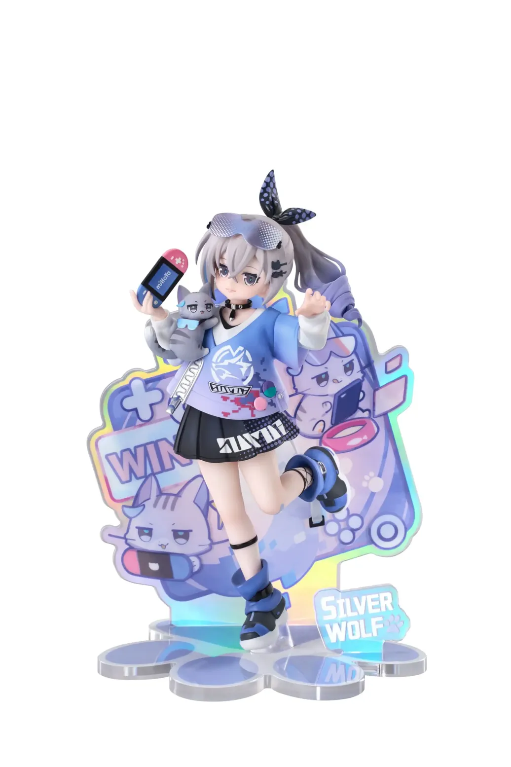 Honkai: Star Rail Rise Up Little Cat Series PVC Statue Silver Wolf Ver. 19 cm