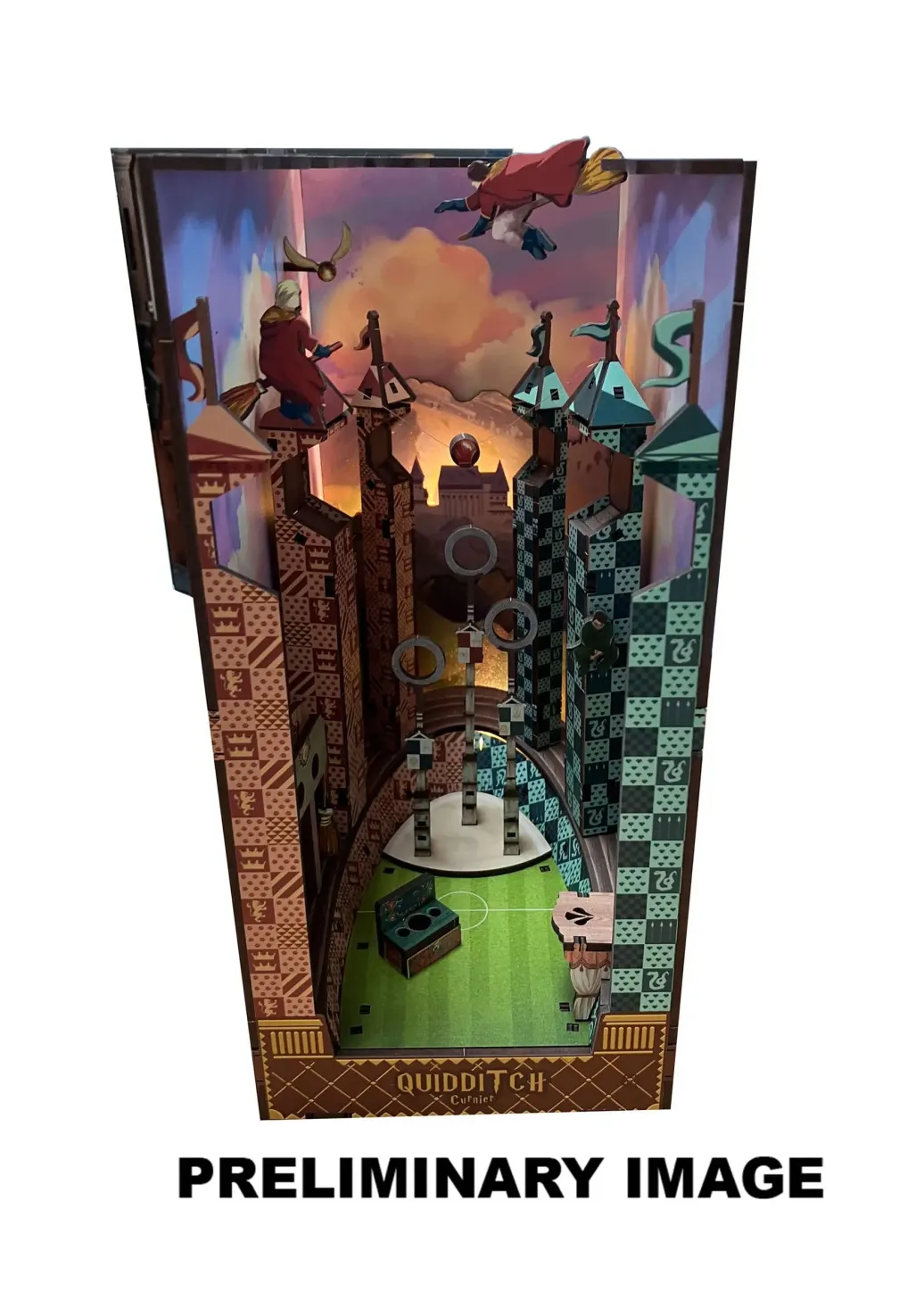 Harry Potter Tiny Adventures Book Nook Mini-Diorama Quidditchfeld 23 cm