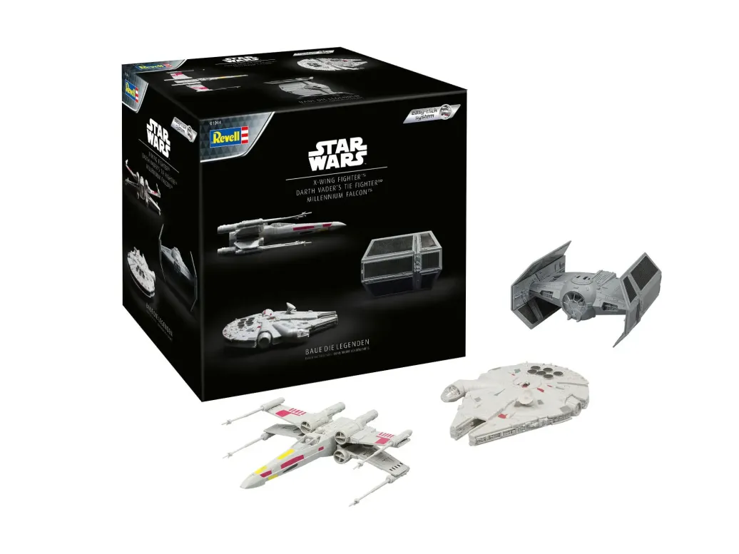 Star Wars Adventskalender Millennium Falcon, X-Wing Fighter, Darth Vader's Tie Fighter