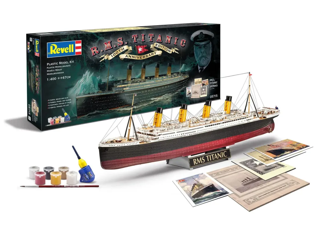 Titanic Modellbausatz Geschenkset 1/400 R.M.S. Titanic 100th Anniversary Edition 67 cm