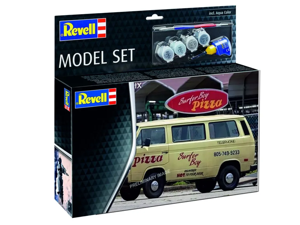 Stranger Things Modellbausatz-Set 1/25 VW T3 Bus Surfer Boy 19 cm