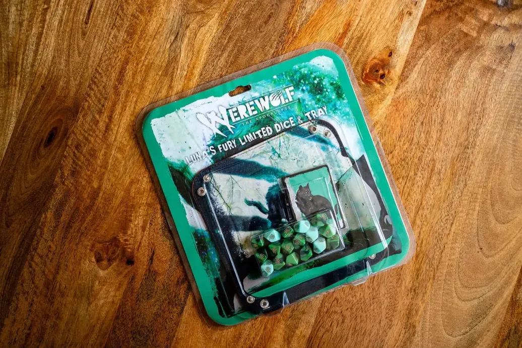Werwolf: Die Apokalypse 5. Edition RPG Luna's Fury limitierte Würfel mit Würfeltablett