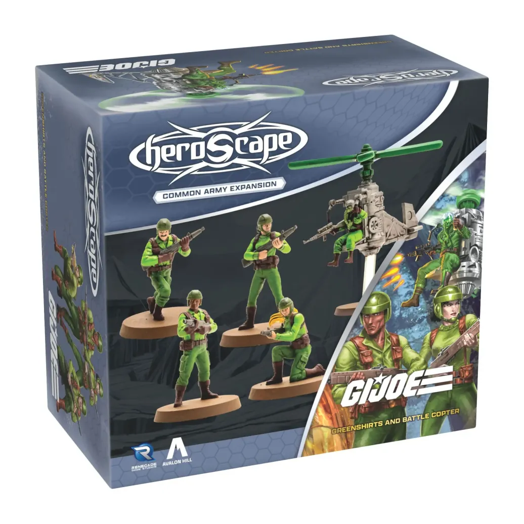 G.I.Joe Heroscape Armeeerweiterung Greenshirts & Battle Copter (Common) *Englische Version*