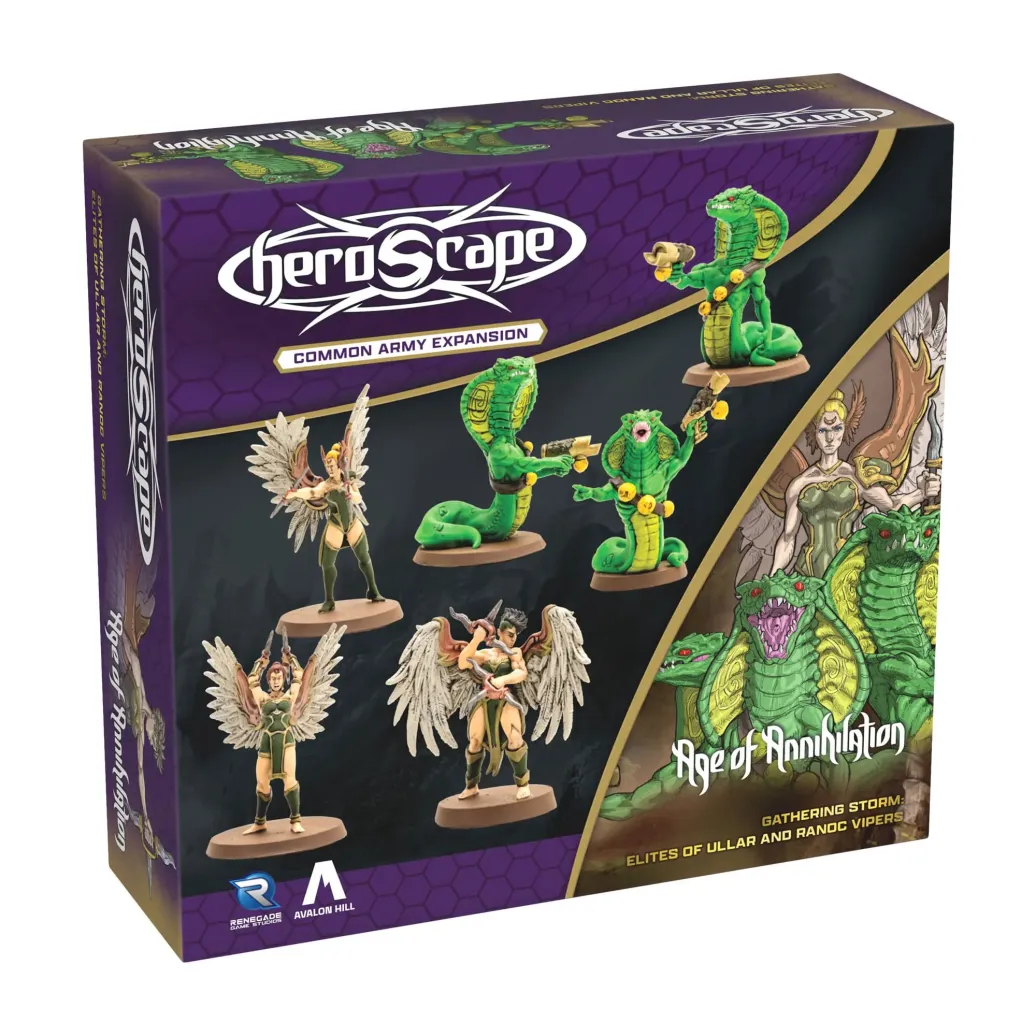 Heroscape Armeeerweiterung Age of Annihilation Elites of Ullar & Ranoc Vipers (Common) *Englische Version*