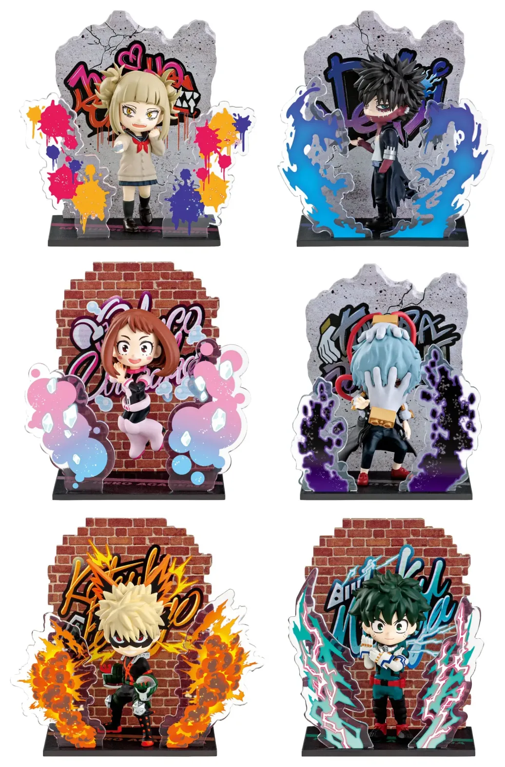 My Hero Academia Wall Art Collection Minifiguren 6 cm Heroes & Villains Display (6)