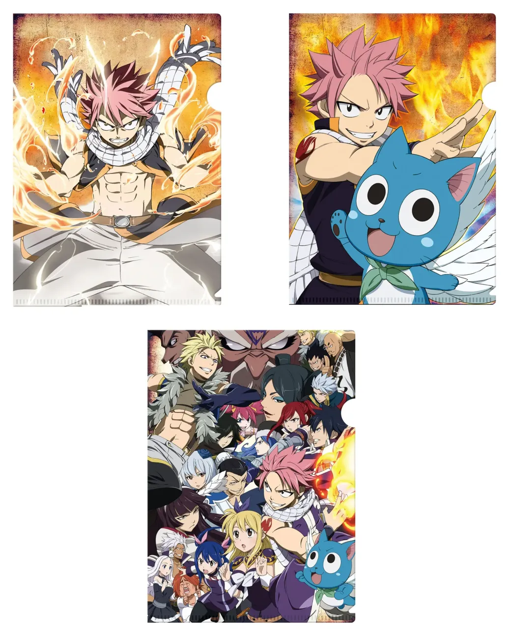 Fairy Tail Klarsichthüllen 3er-Set 02