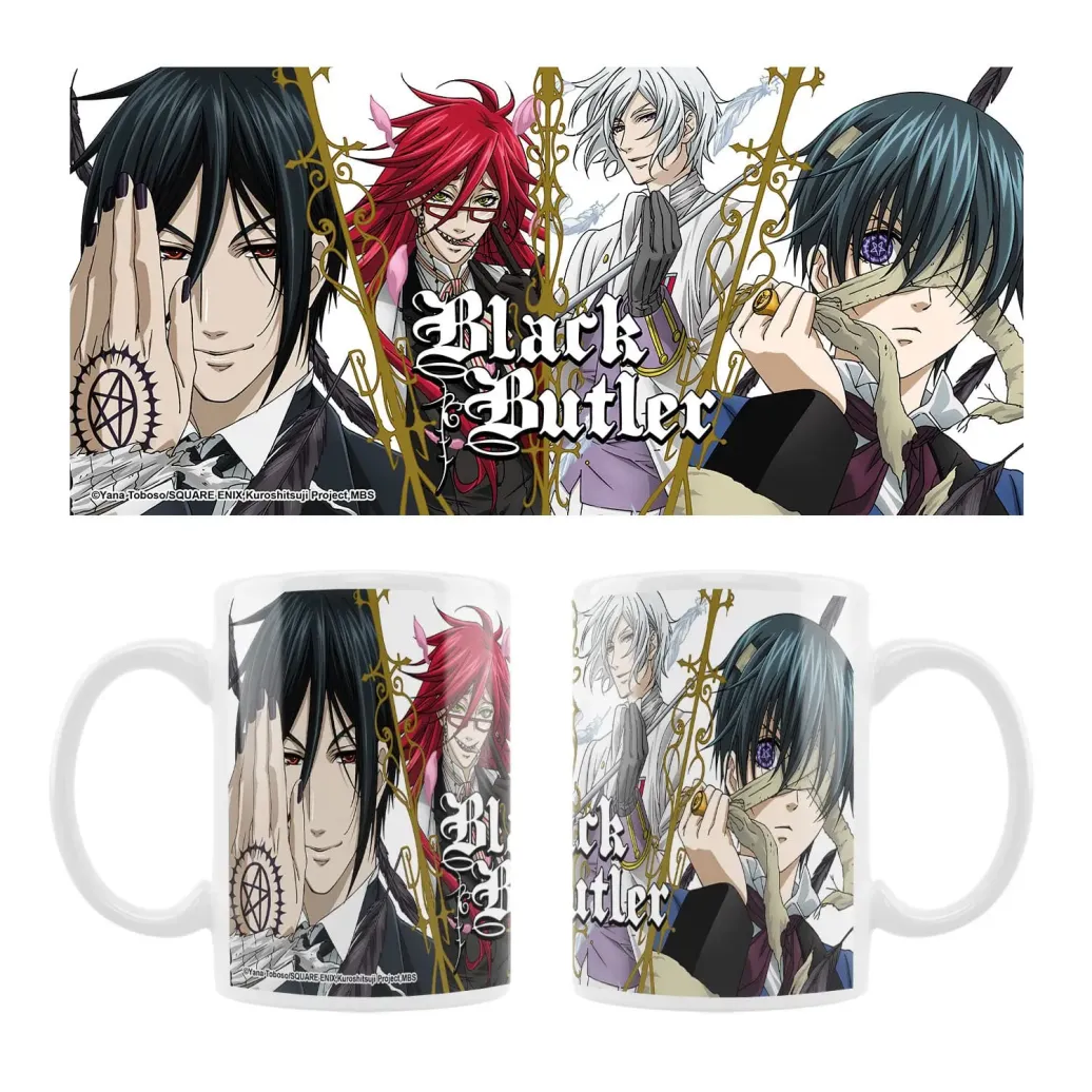 Black Butler Keramiktasse Sebastian, Grell, Ash, Ciel