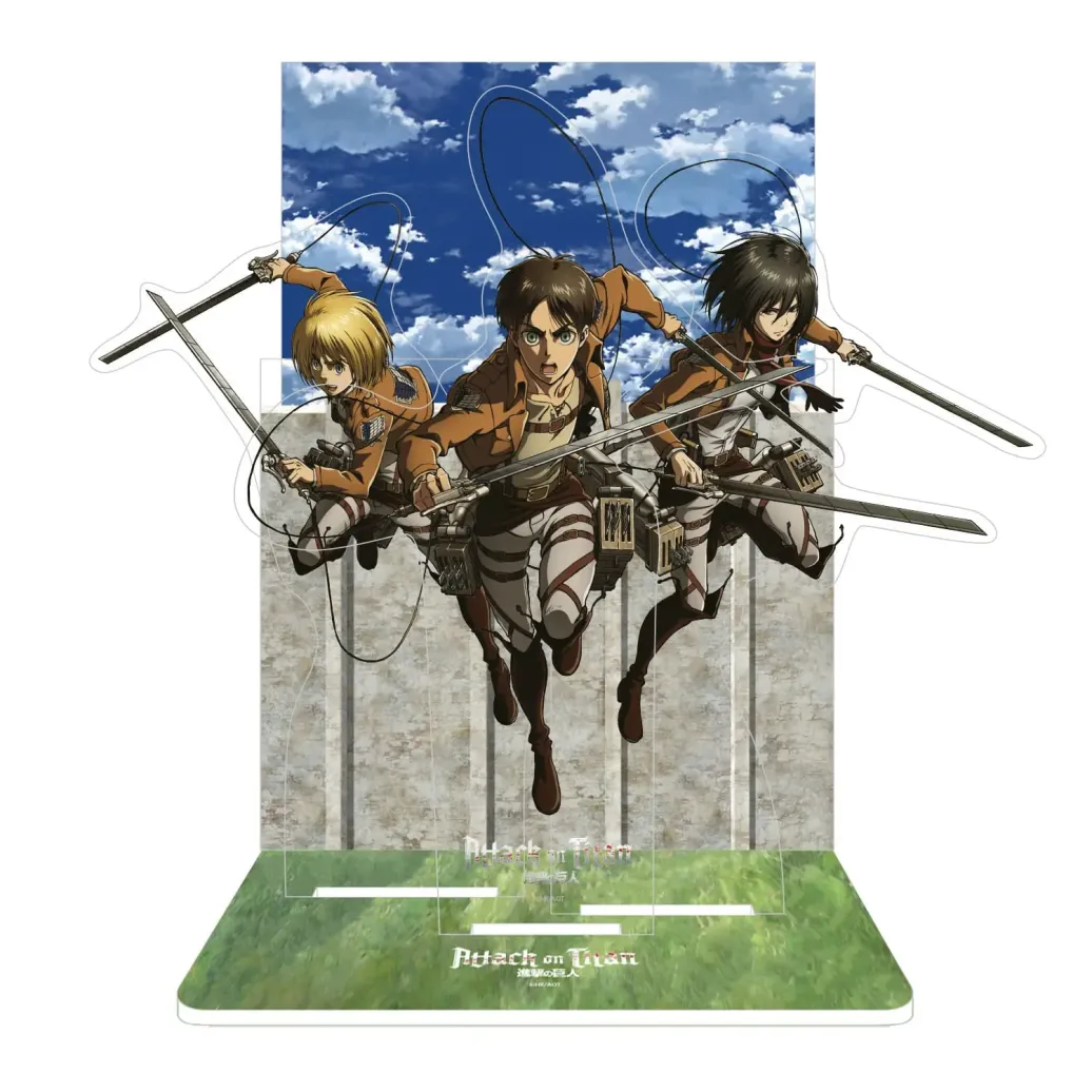 Attack on Titan Acryl Diorama Eren, Mikasa & Armin 20 cm 