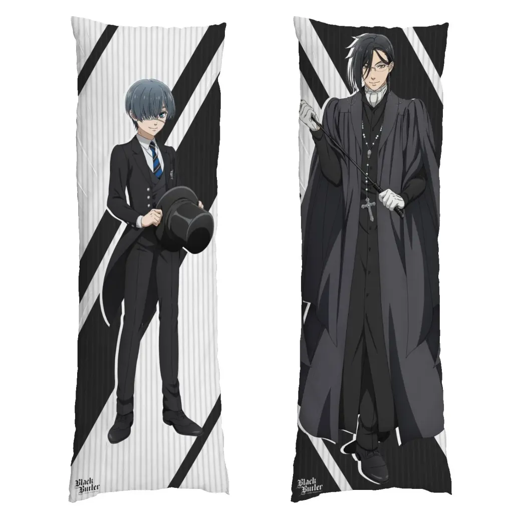 Black Butler Dakimakura Kissenbezug Sebastian & Ciel 150 x 50 cm